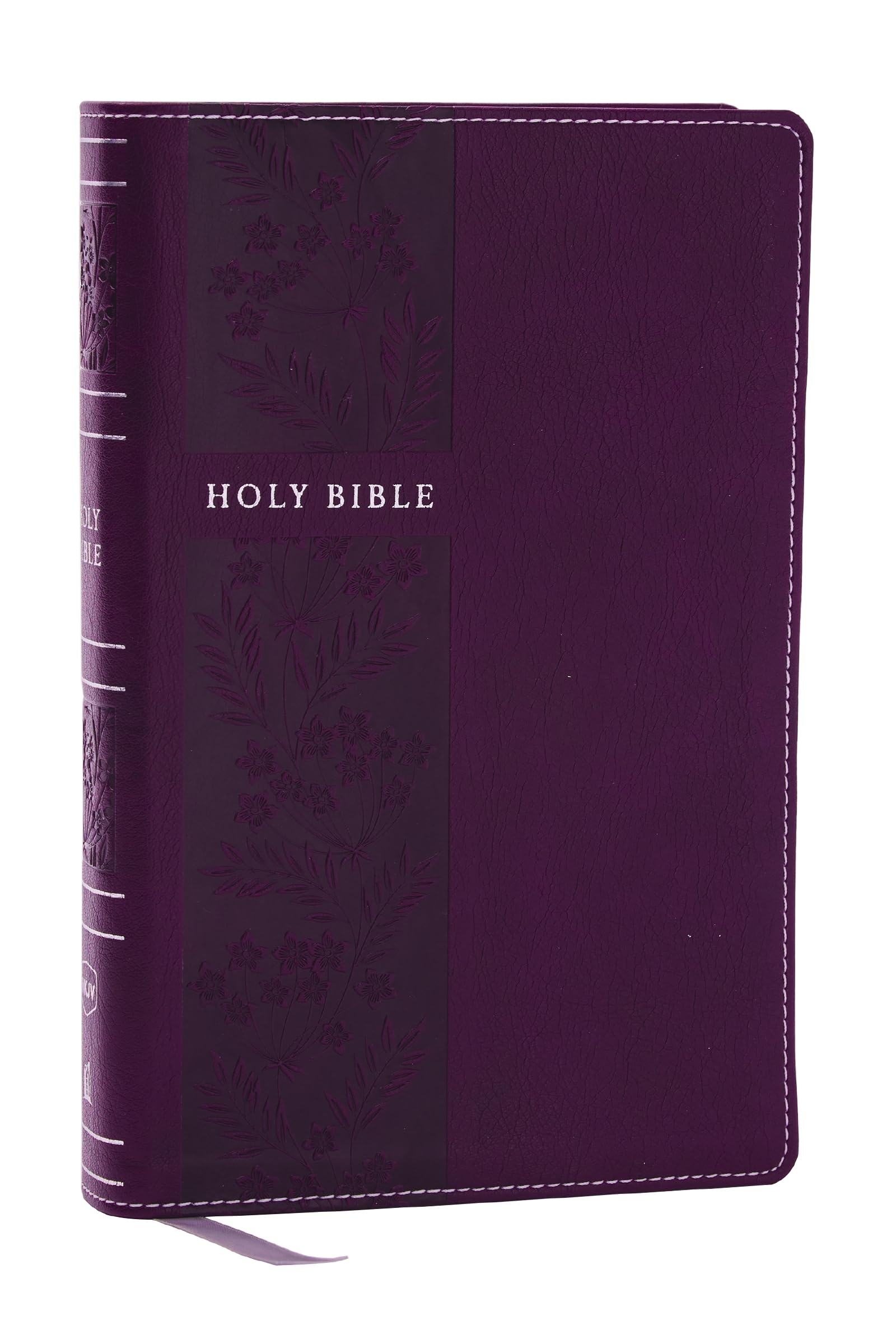 NKJV Holy Bible, Personal Size Large Print Reference Bible, Purple, Leathersoft, 43,000 Cross References, Red Letter, Comfort Print: New King James Version, Hardback,
