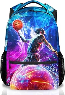 Basketball Backpack for Boys Sports School Bookbag - Kids Lightweight Schoolbag for Youth Preschool Elementary Middle Students (17 Inch)