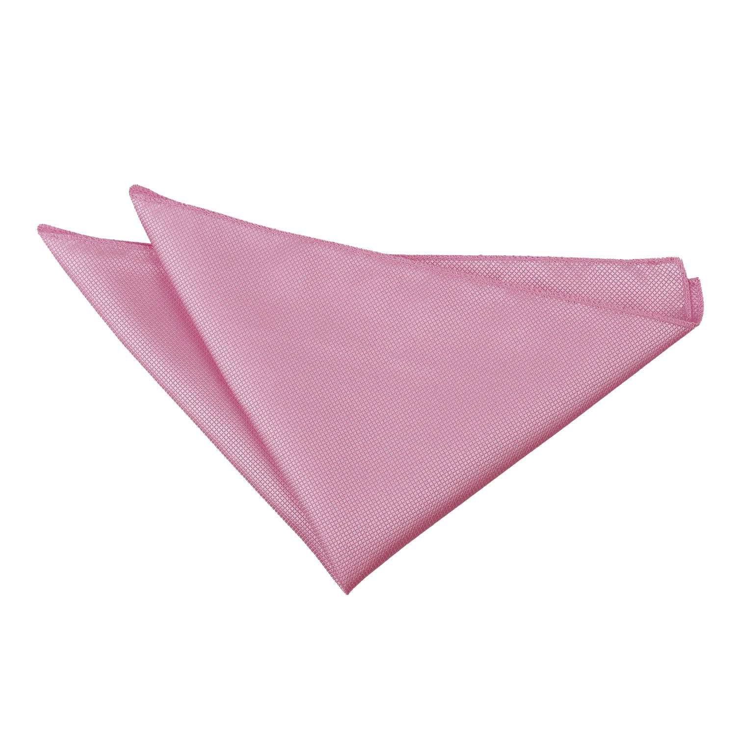 DQT Plain Solid Check Formal Casual Wedding Handkerchief Pocket Square Hanky Light Pink