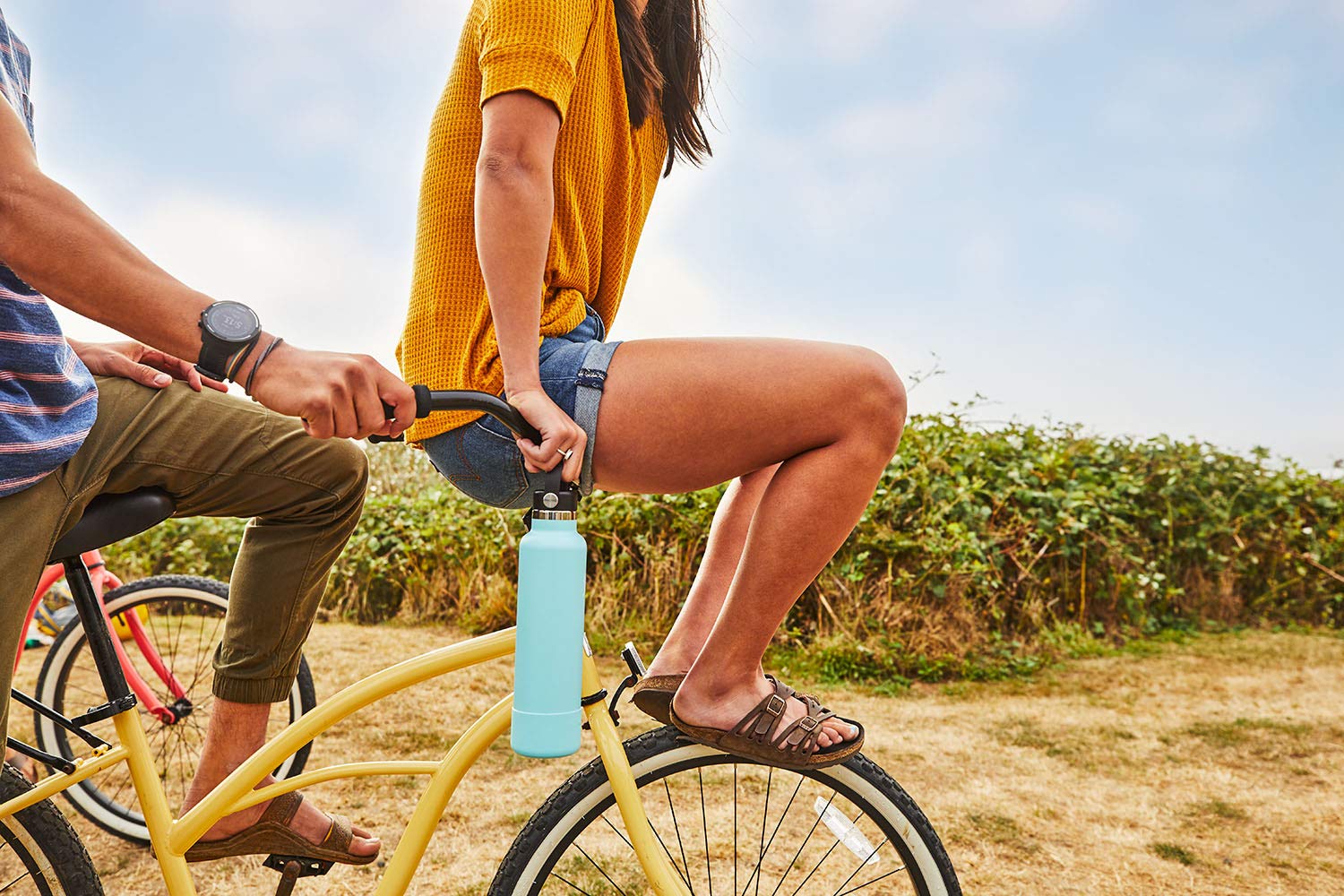 Hydro Flask Water Bottle - Stainless Steel & Vacuum Insulated - Wide Mouth 2.0 with Leak Proof Flex Cap - 40 oz, Watermelon