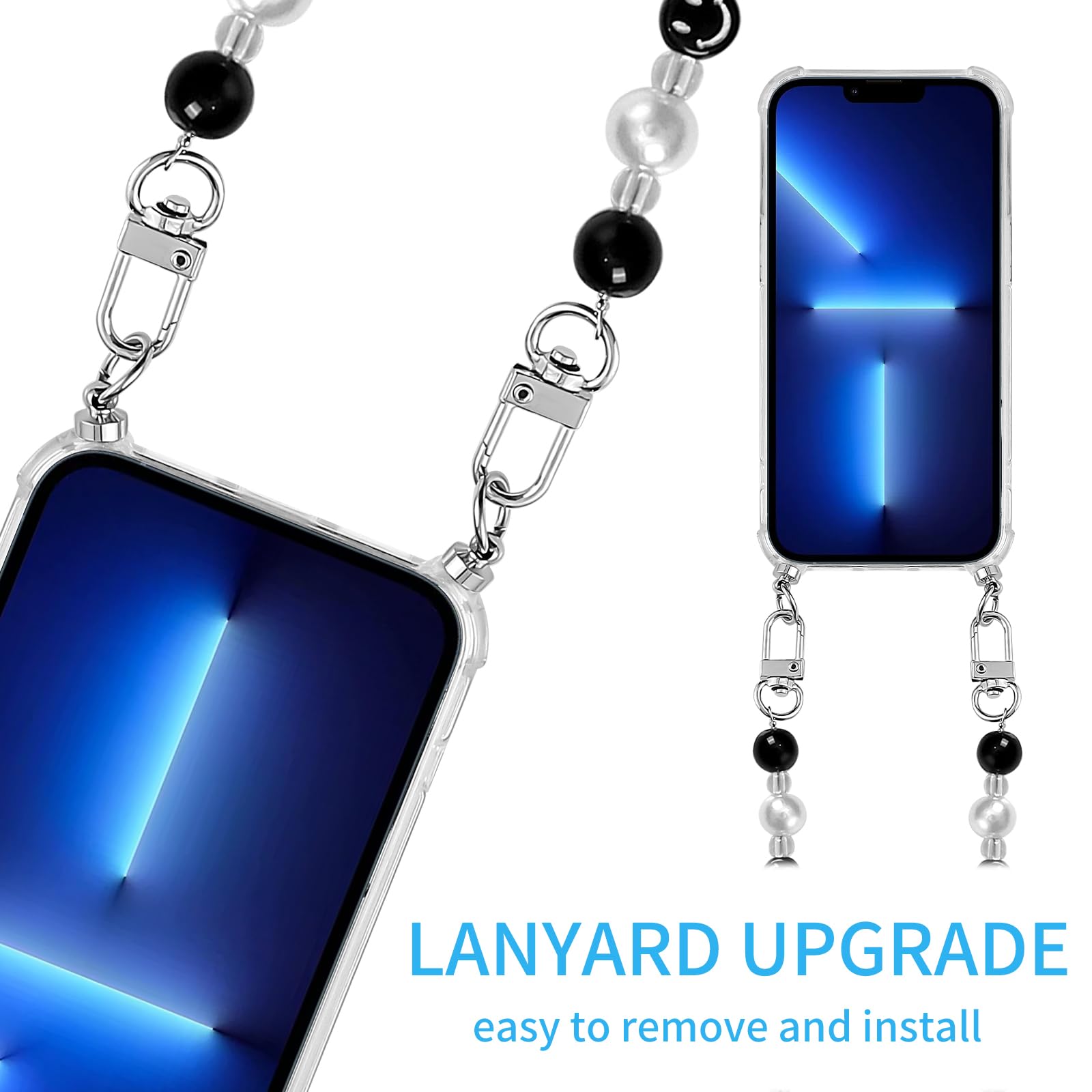 TUUTPU Coque Pour Samsung Galaxy A54 5G Avec Cordon, Paillette Liquide Étui Pour Téléphone Avec