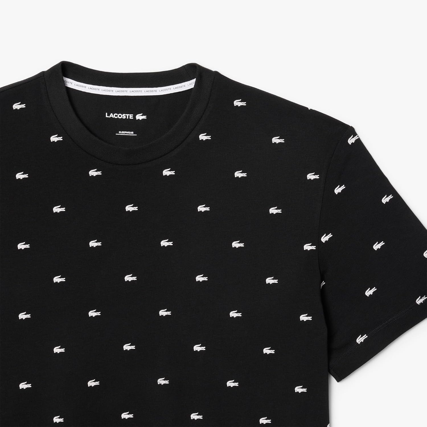 Lacoste mens Mini Croc Print Pajama Set - Image 8