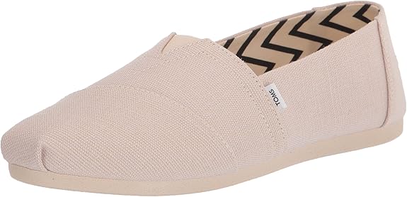 TOMS Women's Alpargata Recycled Cotton Canvas Loafer Flat