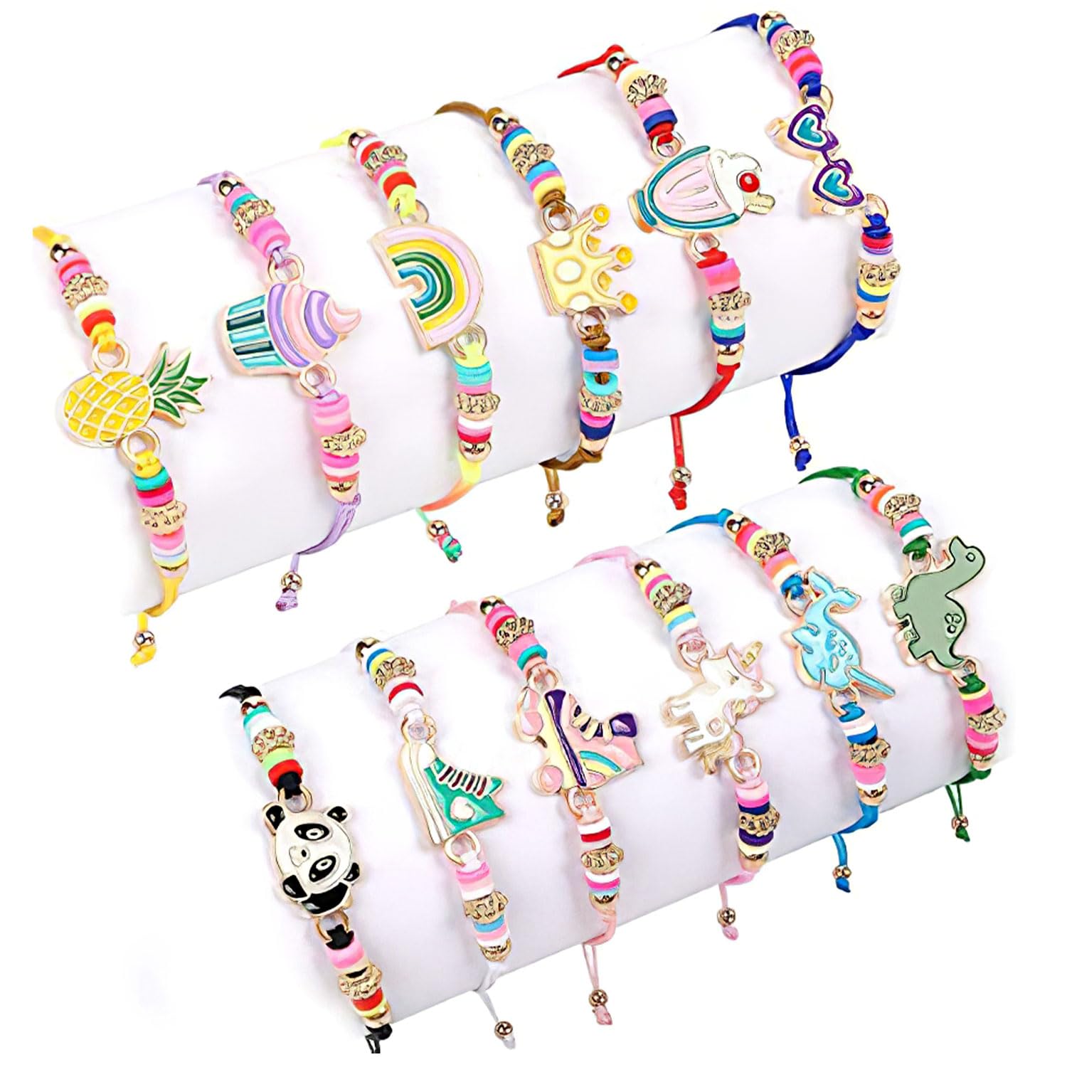 BendJoy® 12PCS Bracelets for Girls Panda Friendship Bracelet, Best Friend Bracelet Set Kids Friendship Bracelet Kids Jewellery for Girls(Multicolor) (B0DBR42L37) Amazon Price History, Amazon Price Tracker