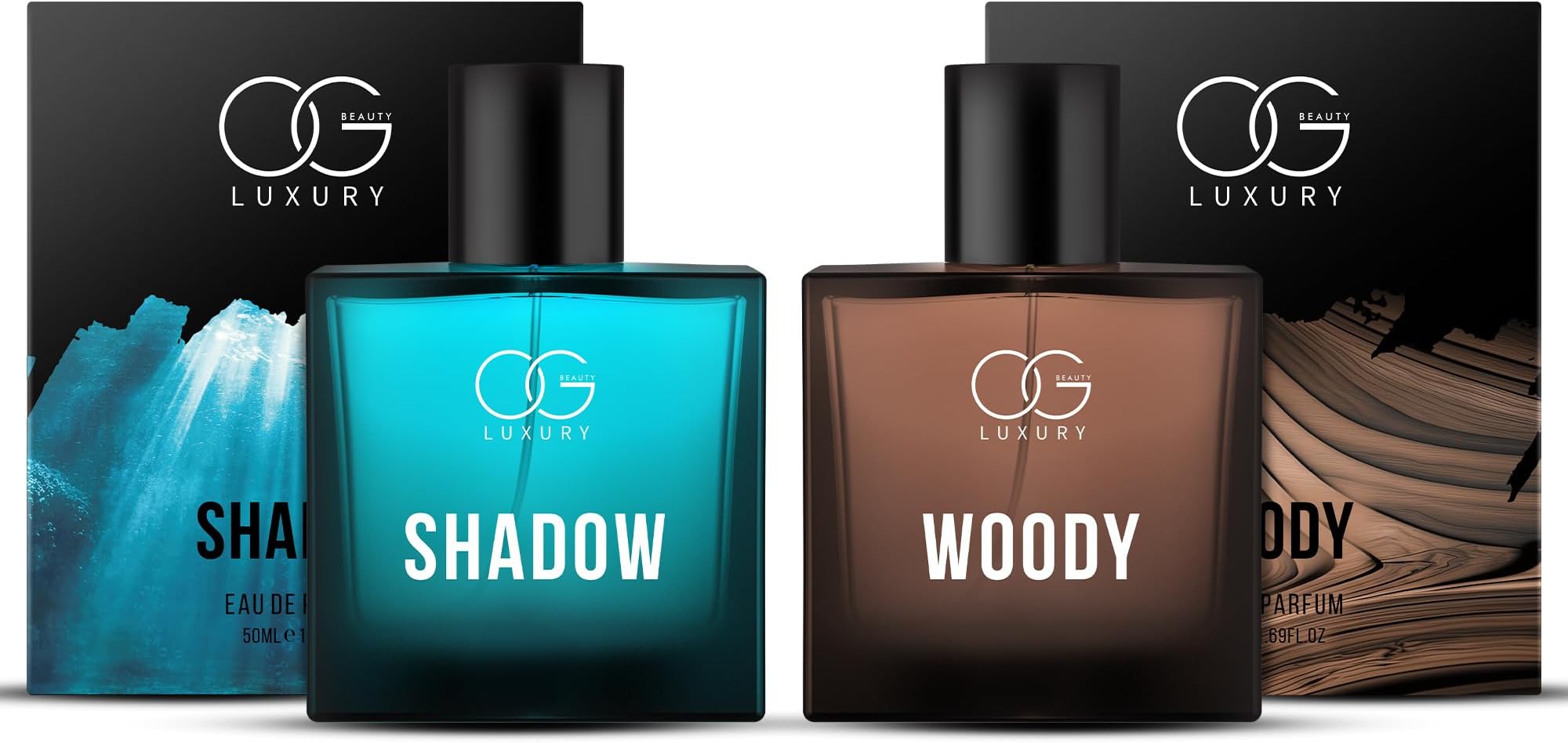 Luxury Oriental Drift Duo Eau De Parfum | Exotic Rich Perfume for Man | Long-Lasting Fragrance | 2 x 50ml Gift Set