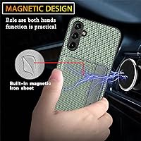 Vista 5 de Funda A54 5G, tarjetero con función atril para Galaxy A54 5G, bloqueo RFID, protector de cámara, funda protectora de piel sintética a prueba