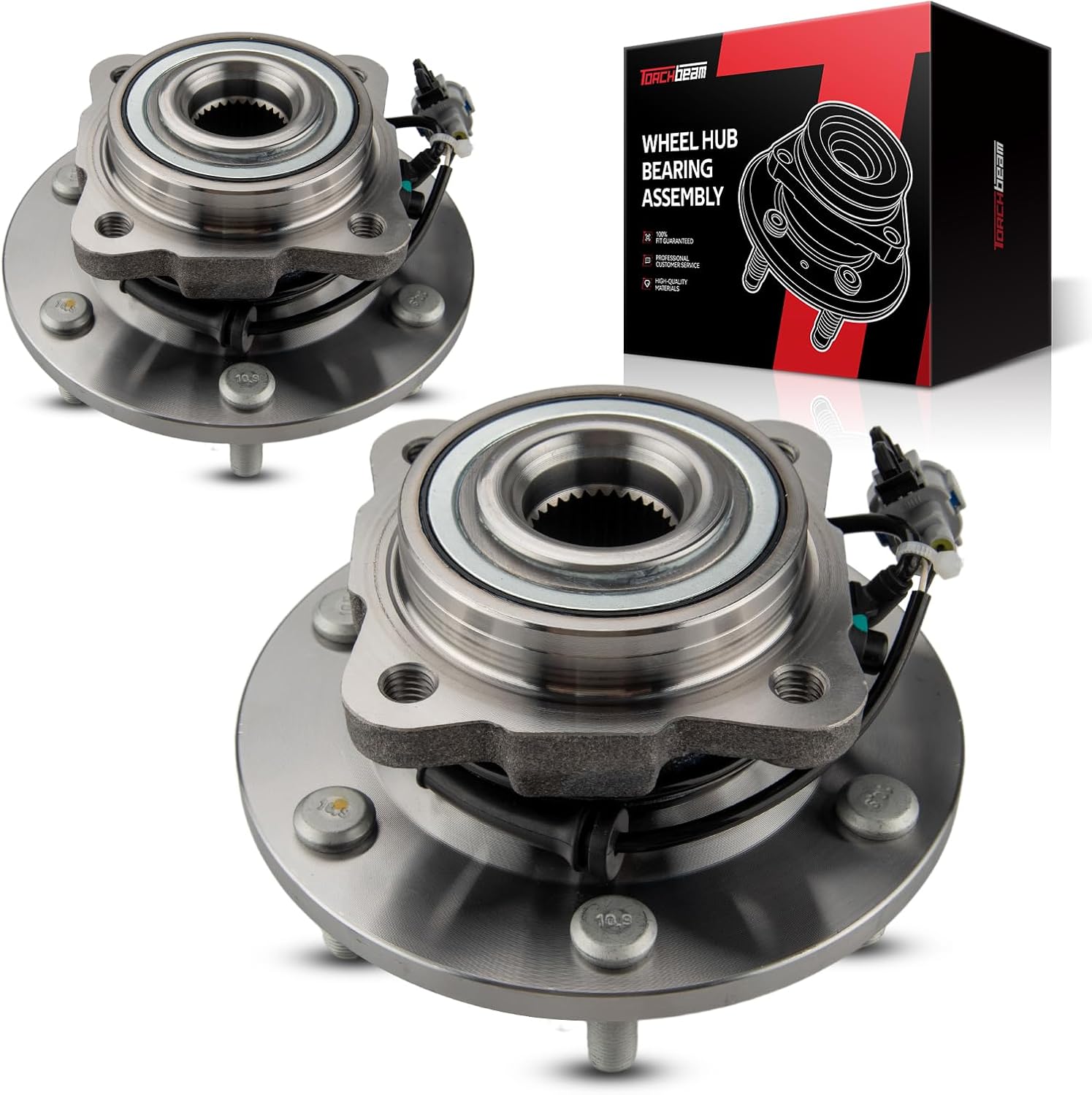 Torchbeam 541004 Rear Wheel Bearing & Hub Assembly Replacement for 2005-2012 Nissan Armada, 2004-2010 Infiniti QX56, 2004 Nissan Pathfinder Armada, 2004 Nissan Pathfinder 2 PCS