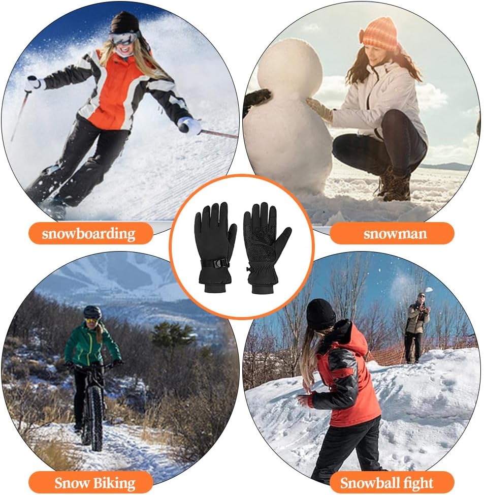 ITODA Waterproof & Windproof Ski Gloves Touchscreen Snowboard Gloves Thermal Winter Snow Glove for Cold Weather - Image 7