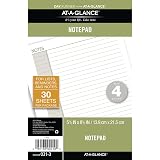 AT-A-GLANCE Day Runner Lined NotePad Pages, 87275 DAY-TIMER, Refill, Loose-Leaf, Undated, for Planner, 5-1/2" x 8-1/2", Size 4, 32 Sheets/Pack (031-3) – view 1