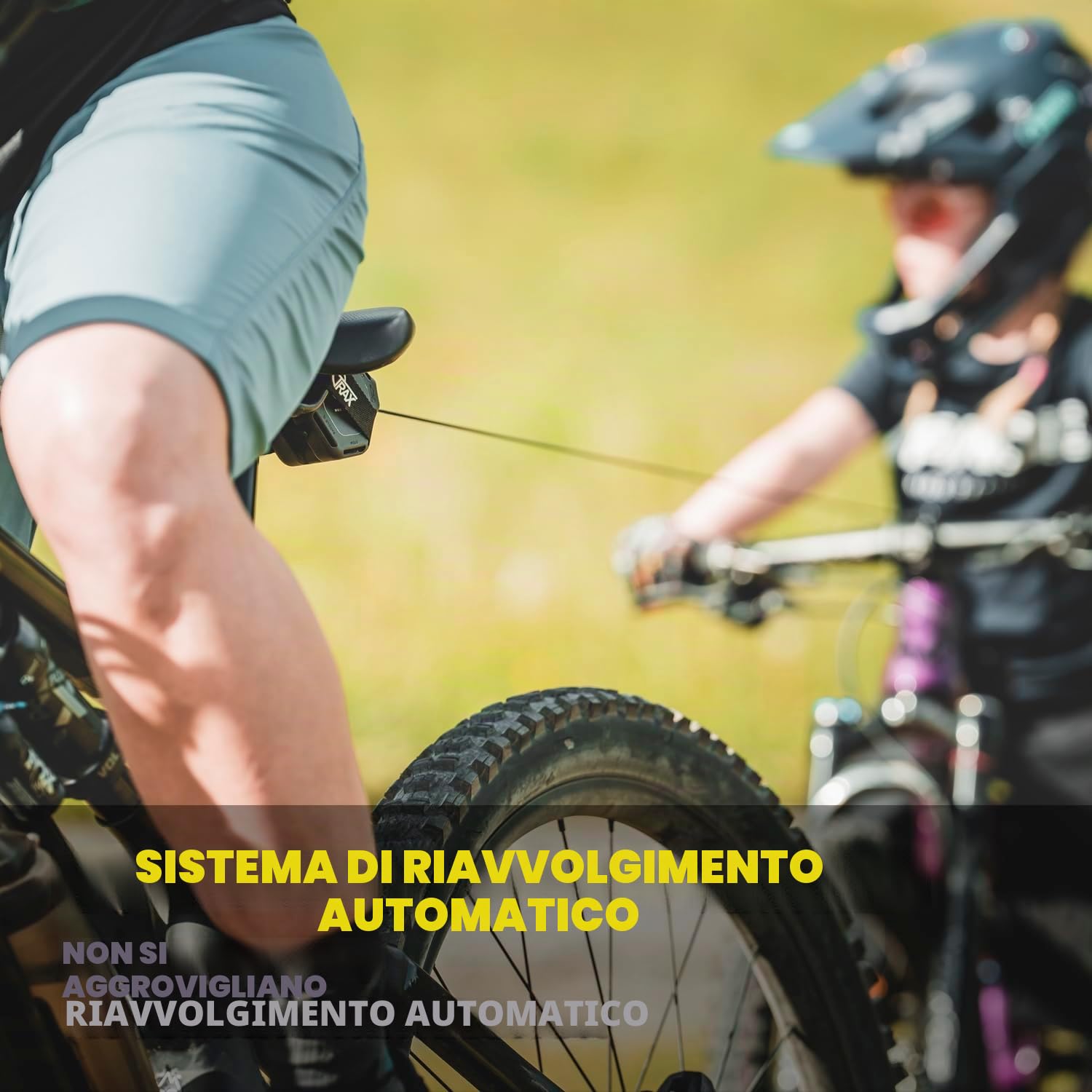 Trax Pro Autoretrattile Sistema di Traino per Bicicletta 130 kg