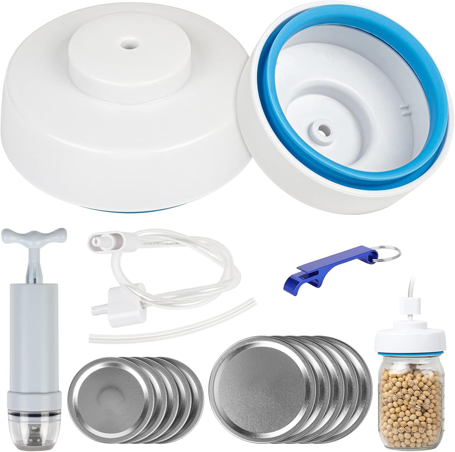 Mason Jar Vacuum Sealer, Mason Jar Vacuum Sealing Kit Compatible with