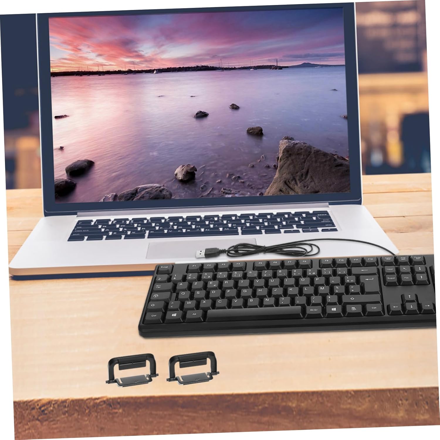 4pairs Replacement Keyboard Stand for Ergonomic Feet for Better Typing Angle Compatible Gaming Keyboards