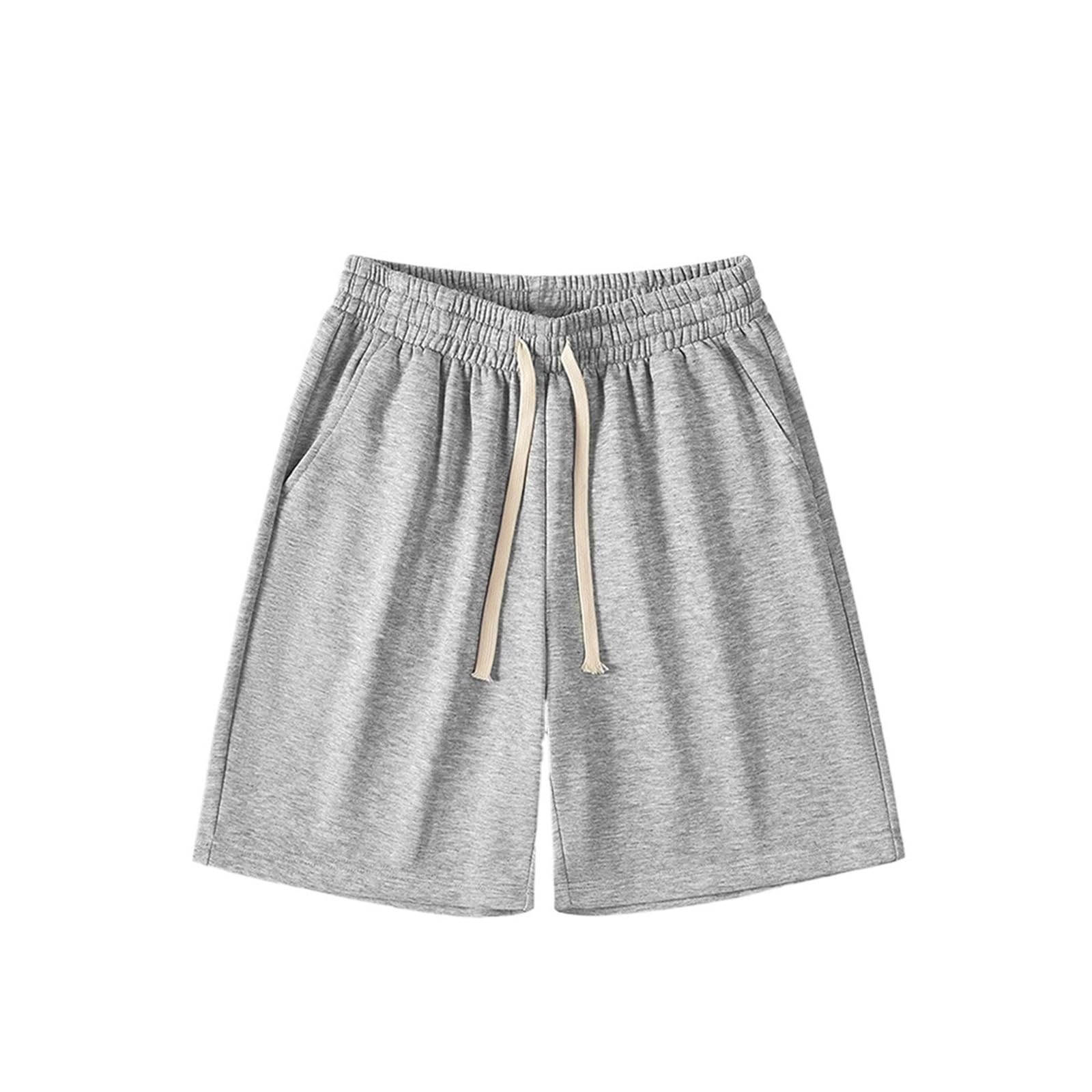 Mens Shorts Summer Running Shorts for Men Casual Jogging Sport Short Pants Gray XL