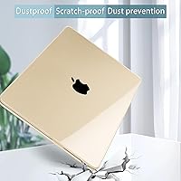 Vista 5 de Tuiklol Funda rígida para MacBook Air 2025 2024 2023 de 15 pulgadas con clip M4, M3, M2, modelo A3241, A3114, A2941, carcasa rígida con cubierta