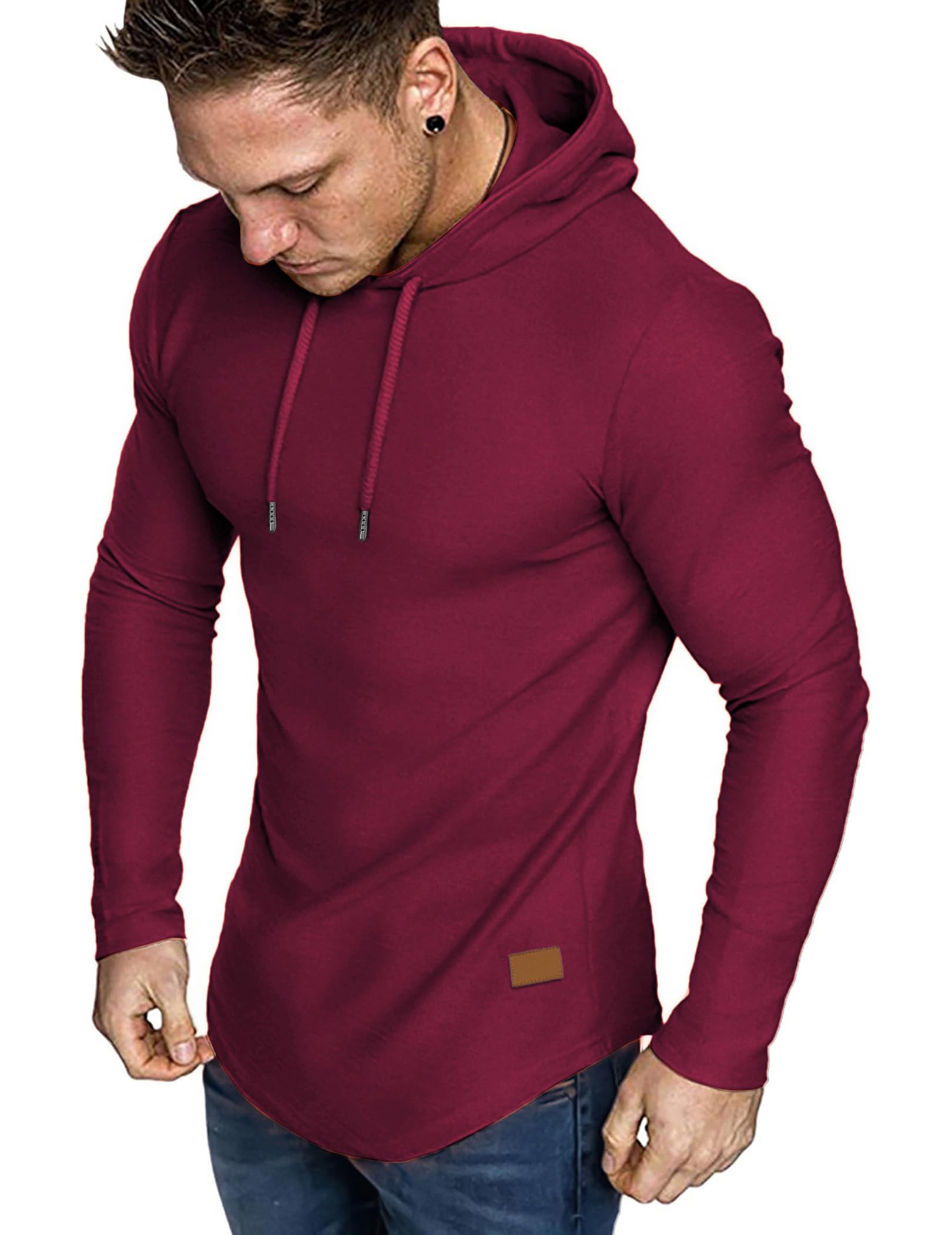 JMIERR Mens Fashion Hoodies Fleece Long Sleeve Athletic Sweatshirt Pullover T Shirts