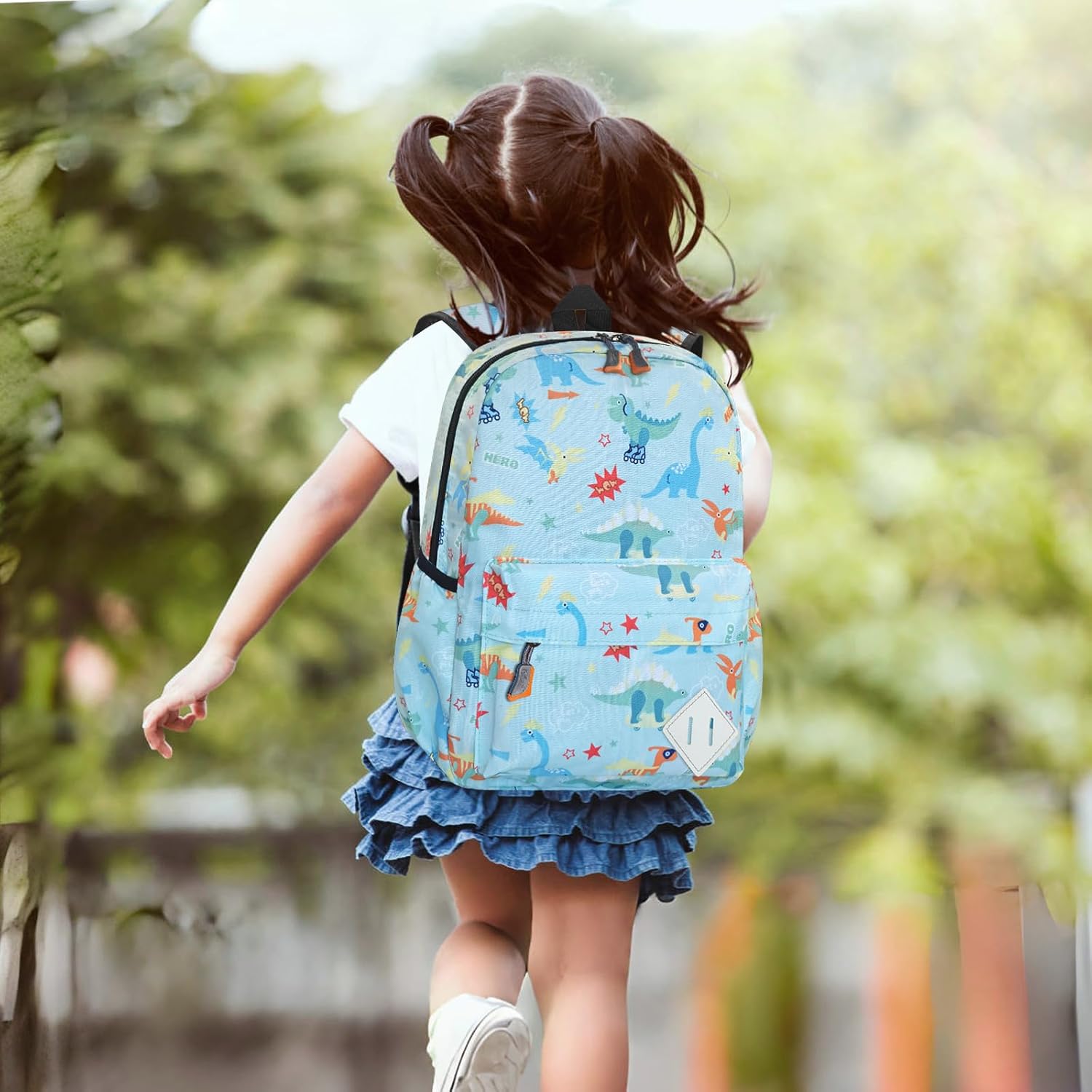 Kids Backpack for Girls Boys - Toddler Preschool Backpack School Bag Cute Kindergarten Backpack, Light Blue - Image 6