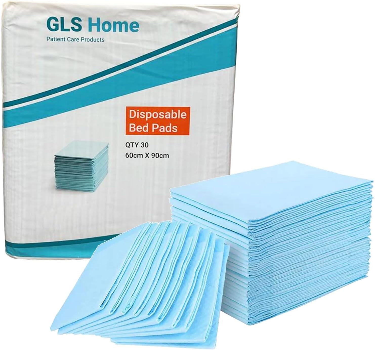 GLS 30 x Incontinence Bed Pads 90 x 60cm 1400ml Disposable Bed Pads