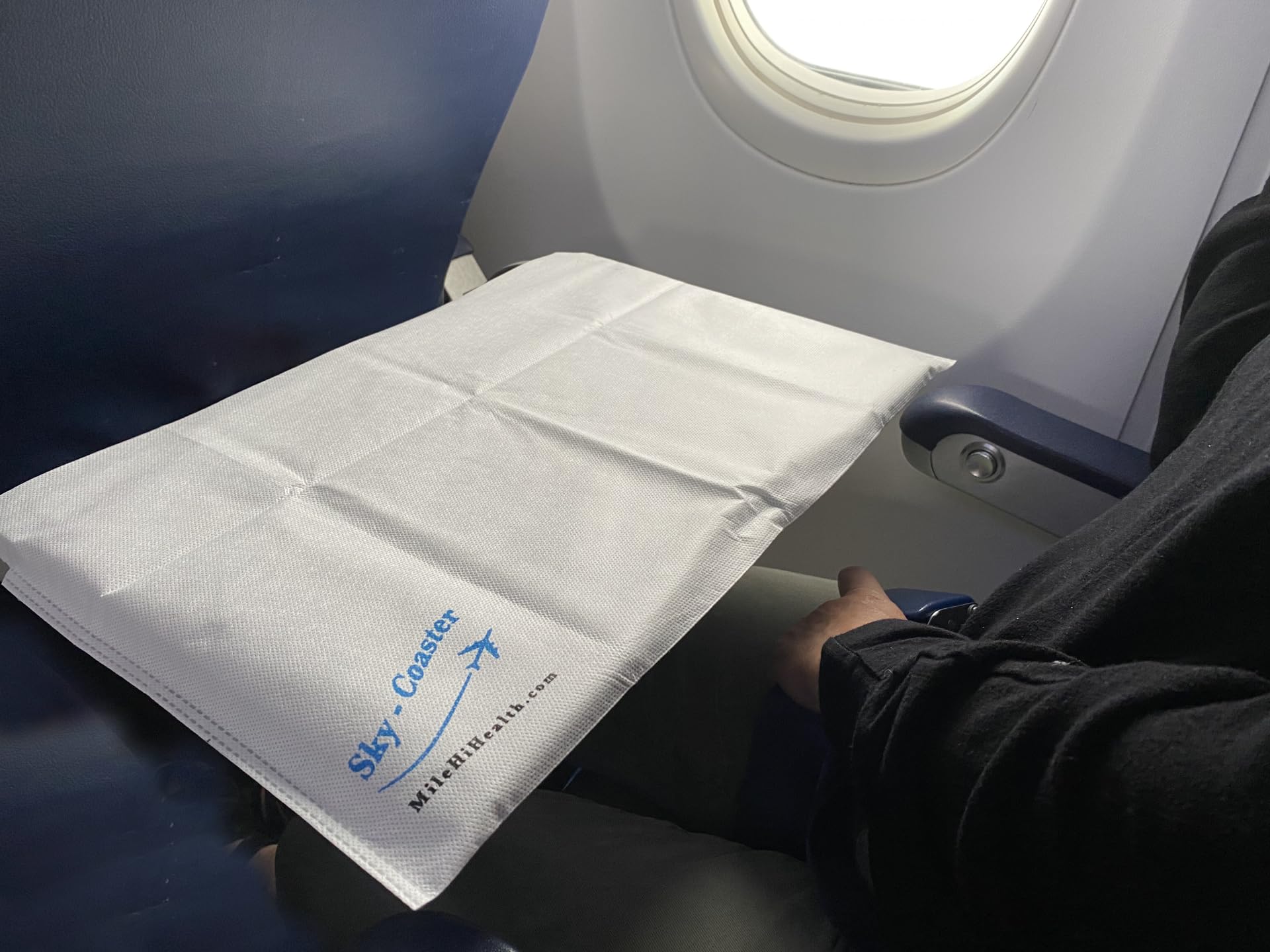 Disposable Airplane Tray Table Cover - Pack of 6 | Premium Medical Grade Material | Individually Packaged | Must Have Travel Essentials for Kids, Toddlers, and Adults
