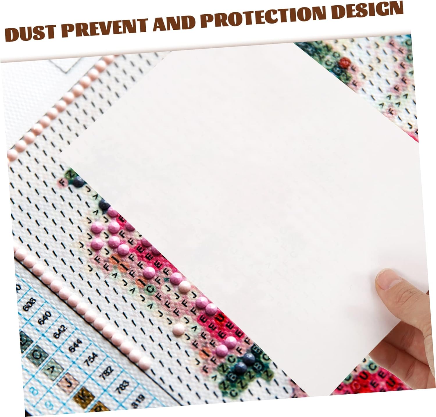 TEHAUX 120pcs Diamond Drawing Non-Stick Protective Film for Dust Prevention Release Paper for Projects for Crafting and Artwork