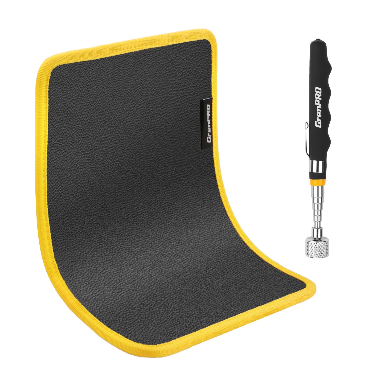 Photo 1 of ***MISSING MAGNETIC TOOL*** GRENPRO Magnetic Tool Mat 2-Pack, Non-Slip Magnetic Tool Organizer & Telescoping, Heavy-Duty Tool Pad for Mechanics, Garage, Workshop & Auto Repair