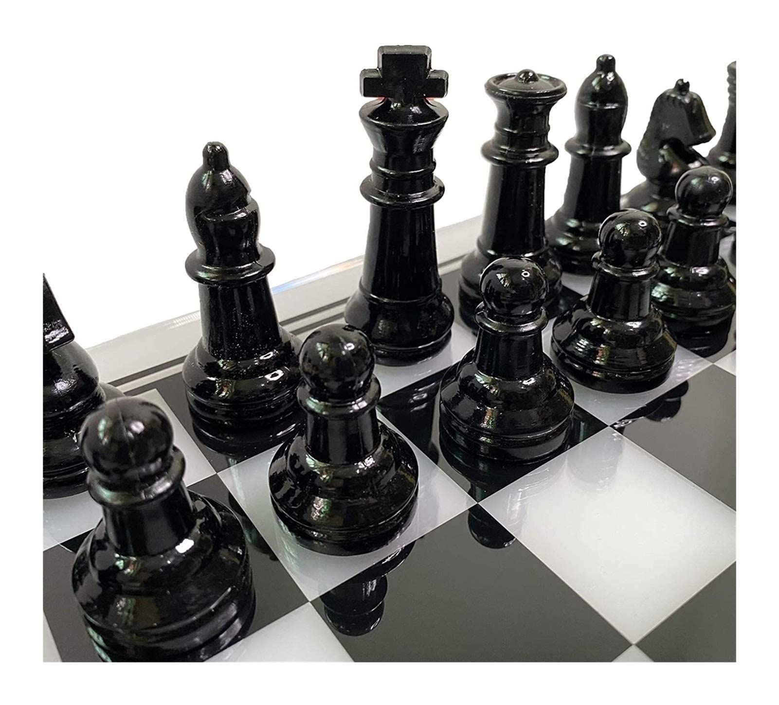 Amazon.co.jp: チェス盤 ガラスのチェスの駒 チェスゲーム