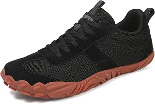 UBFEN Womens Barefoot Shoes Wide Toe Box Zero Drop Hiking Sneakers for Men | Lace-Up, Lightweight Breathable Minimalist Shoes With Flexible Rubber Grip For Walking, Workouts, Travel And Daily Wear