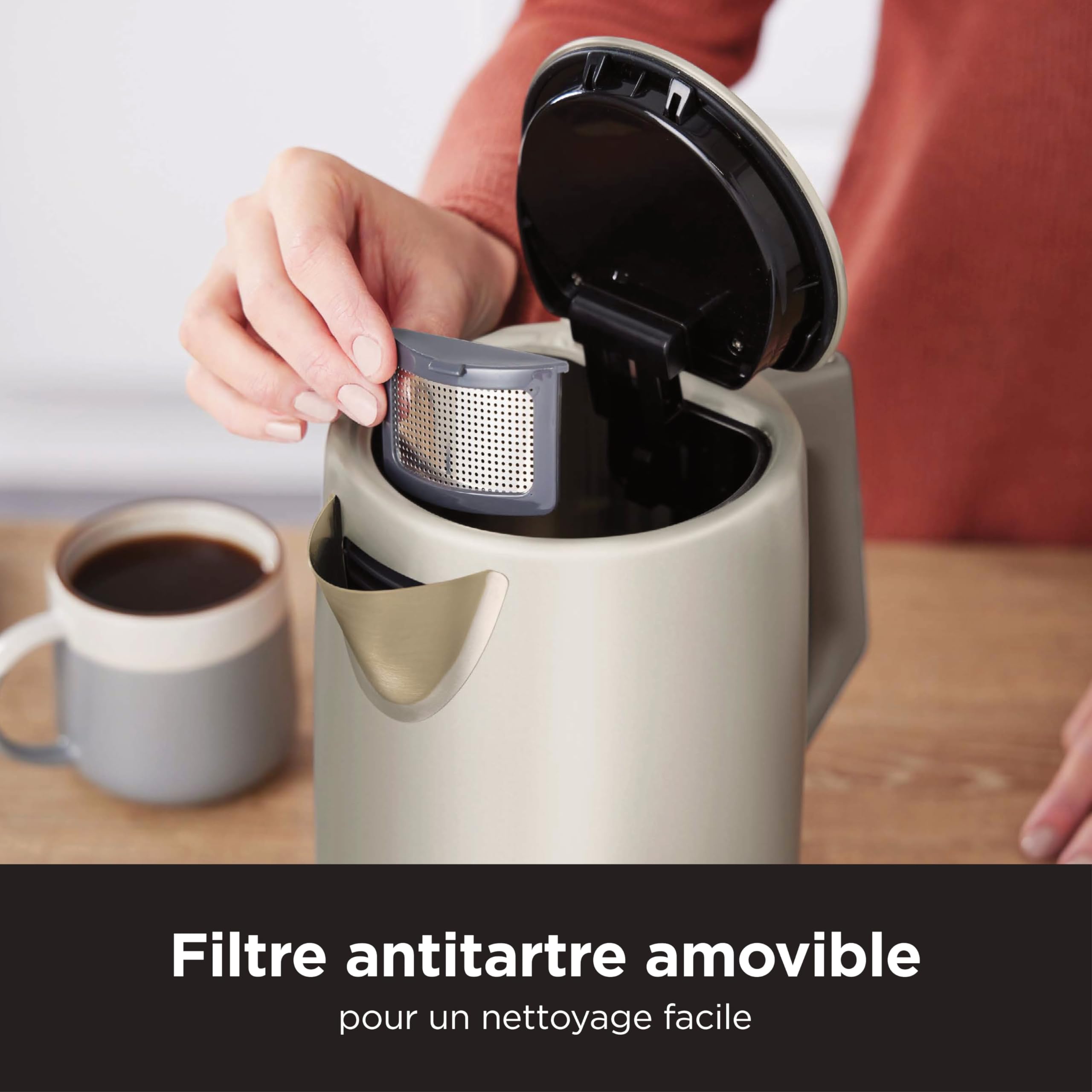 Ninja Perfect Temperature, bouilloire électrique, 6 modes 1,7L KT201EUSTGD
