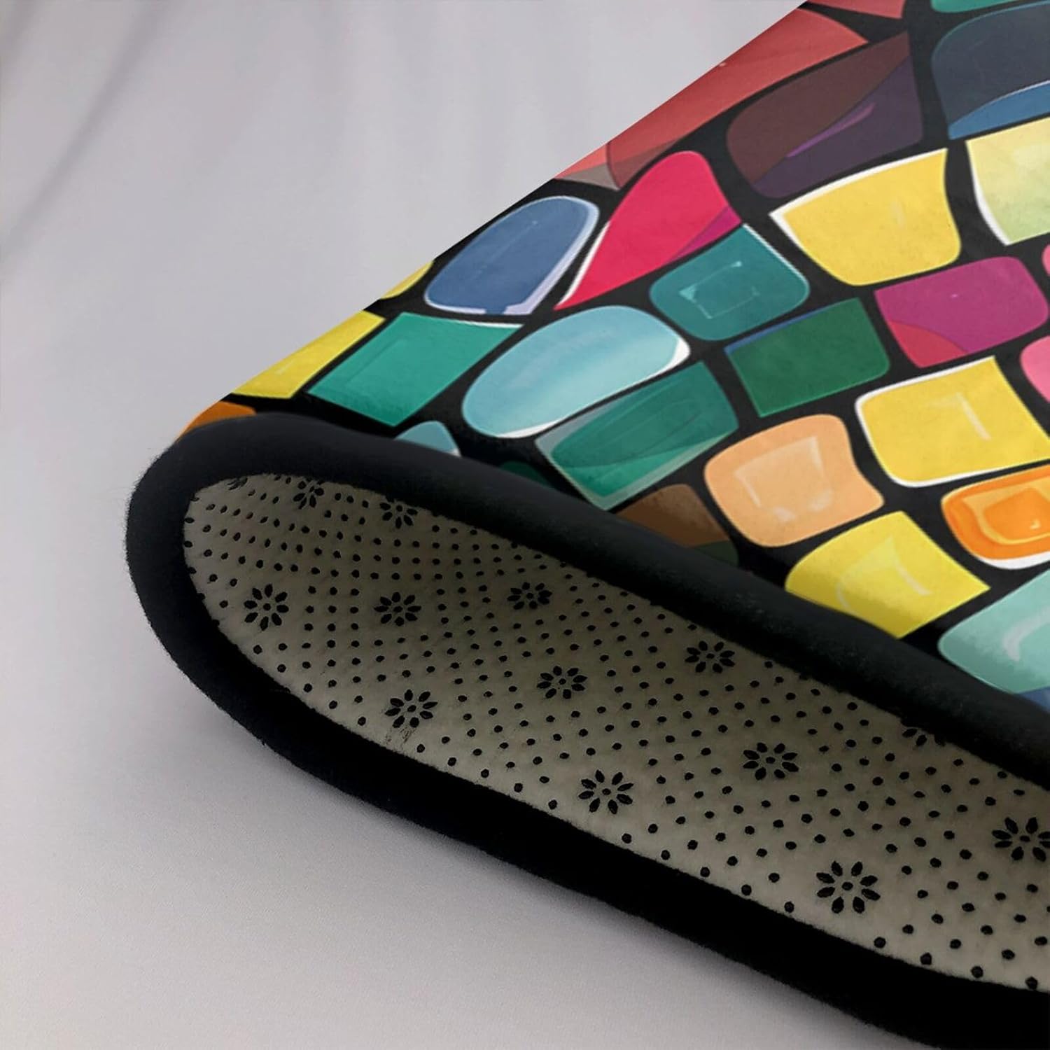 Mosaic Abstract Printed Anti-Slip Floor mat Carpet Rug 72"x48" for Living Room Office Coffee Table Bed Balcony