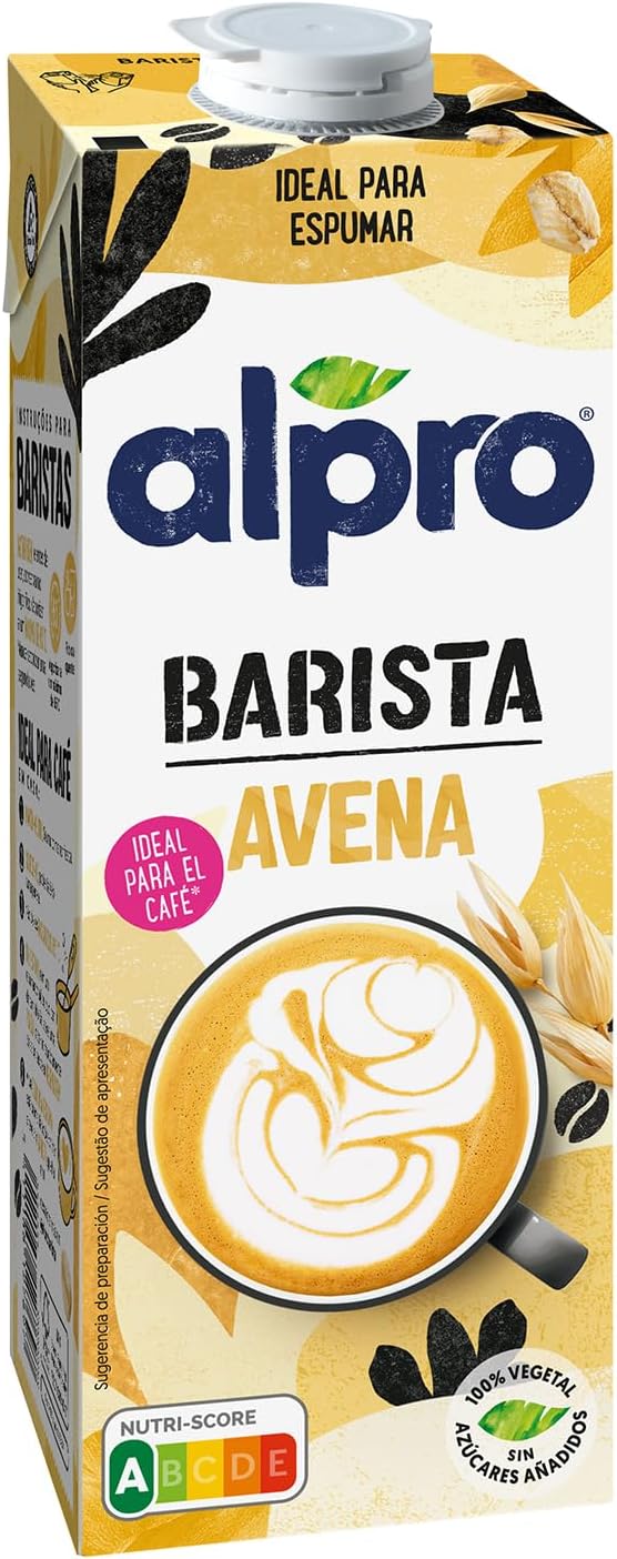 Alpro Barista piankowy napój owsiany na bazie roślin o długiej żywotności wegański i bezmleczny 1 l 8 sztuk Opakowanie może się różnić