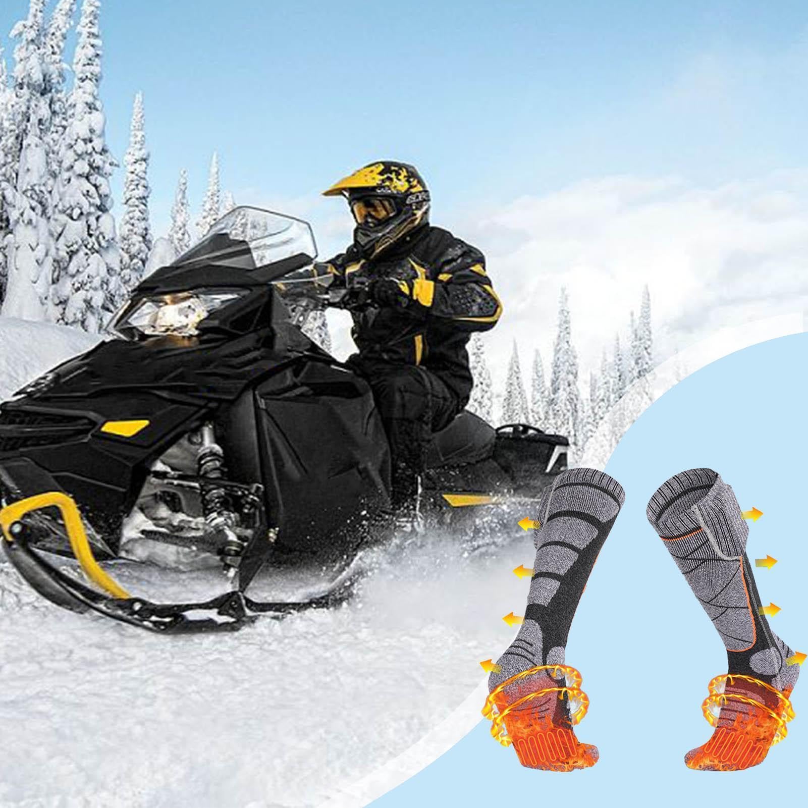 Calze Riscaldate Elettriche Attrezzatura Scaldapiedi con Controllo | Calze Elettriche Termiche Riscaldanti per Lavoro Invernale Sci Campeggio Pesca Caccia Trekking Ciclismo