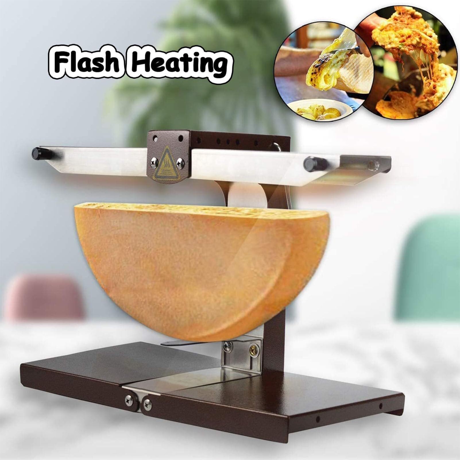 Elektrischer Raclette-Käse-Schmelzer, doppelte Erwärmung für schnelles Schmelzen, ideal für Restaurants und Käse-Enthusiasten