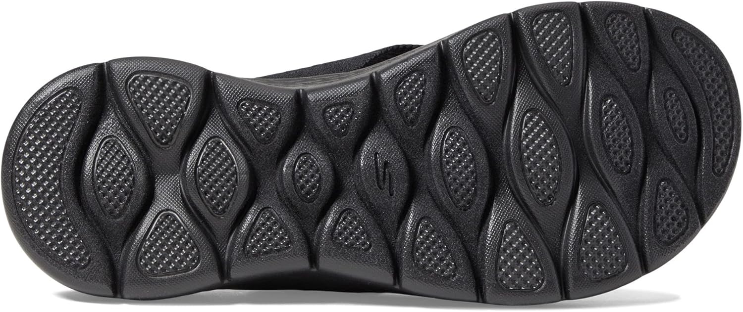 Skechers Performance Women's GO WALK FLEX SANDAL-SPLENDOR,Black/Black, 5