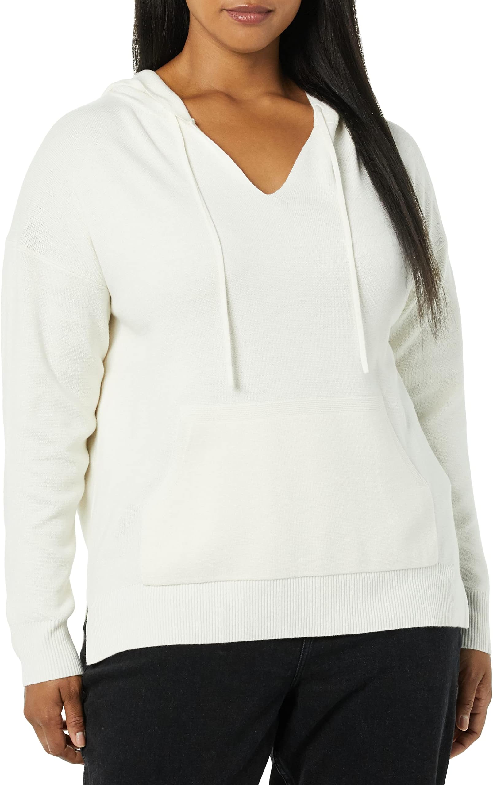 Daily Ritual Women's Ultra-Soft Milano Stitch Drawstring Hoodie Jumper