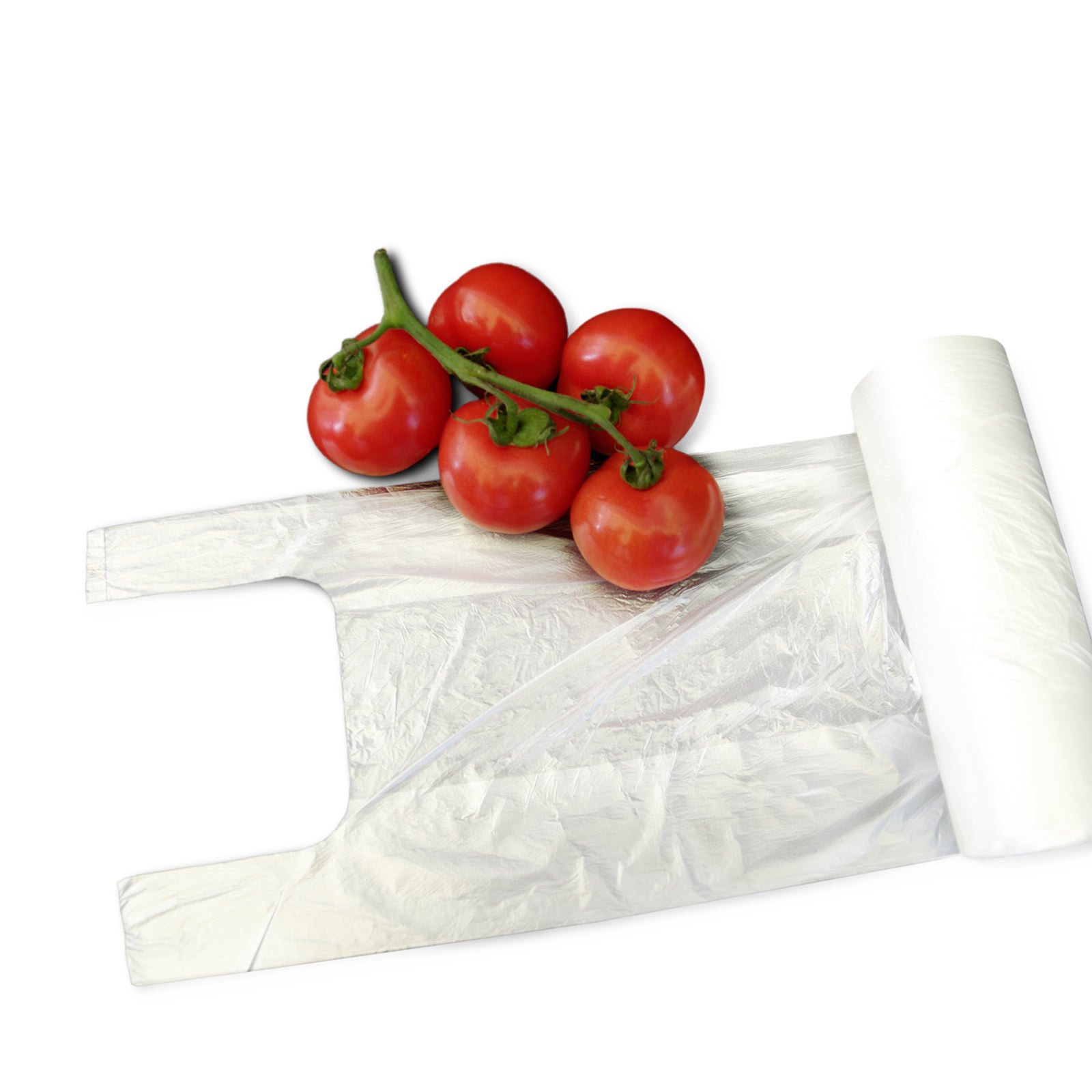 2.000 Stk. Knotenbeutel 3 Kg auf Rolle 22+13x38 cm (8 x 250 Stück) transparent | Hemdchenbeutel | HUTNER