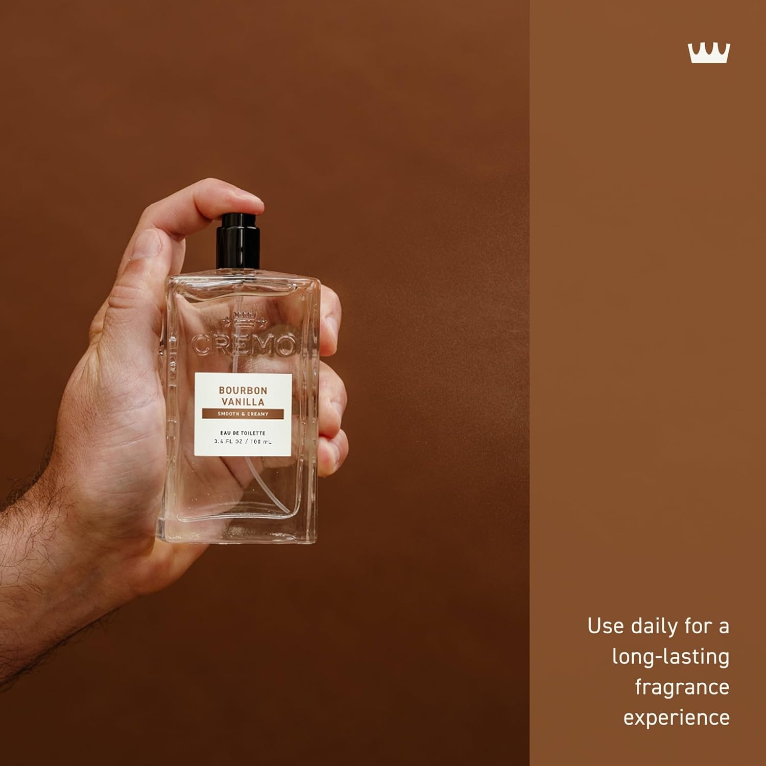 Cologne For Men, Bourbon Vanilla, 3.4 Oz, Long-Lasting Scent That Doesn’t Overpower, Distinctive Blend Of Distillers Spices, Aged Oak And Vanilla Bourbon