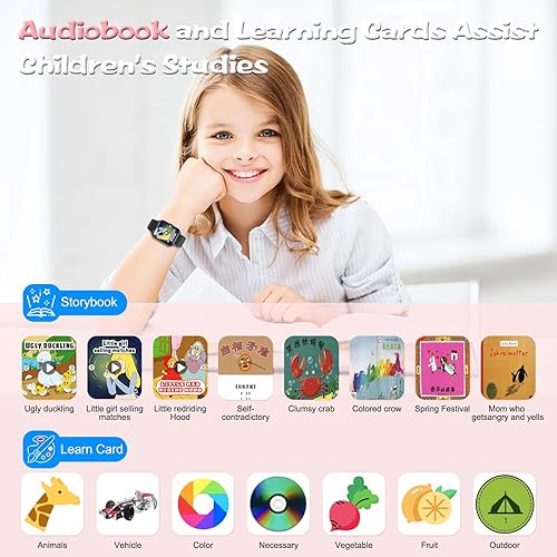 Miniatura 7 de Reloj inteligente para niños, rastreador de actividad física de 1.85 pulgadas con frecuencia cardíaca, monitor de sueño, relojes inteligentes