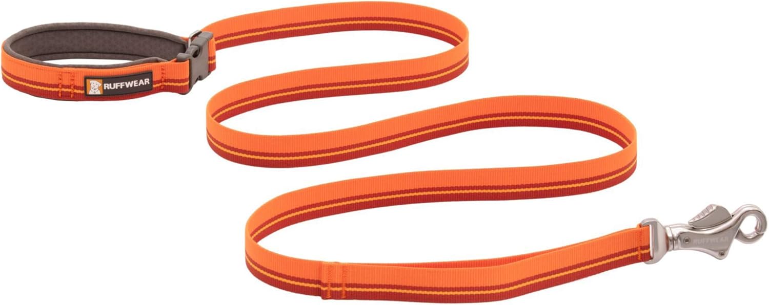 Ruffwear Flat Out Leash, Versatile Dog Lead for Walking Running and Hiking, Hand Held or Waist Worn, 6 ft (1.8 m) Long, Autumn Horizon