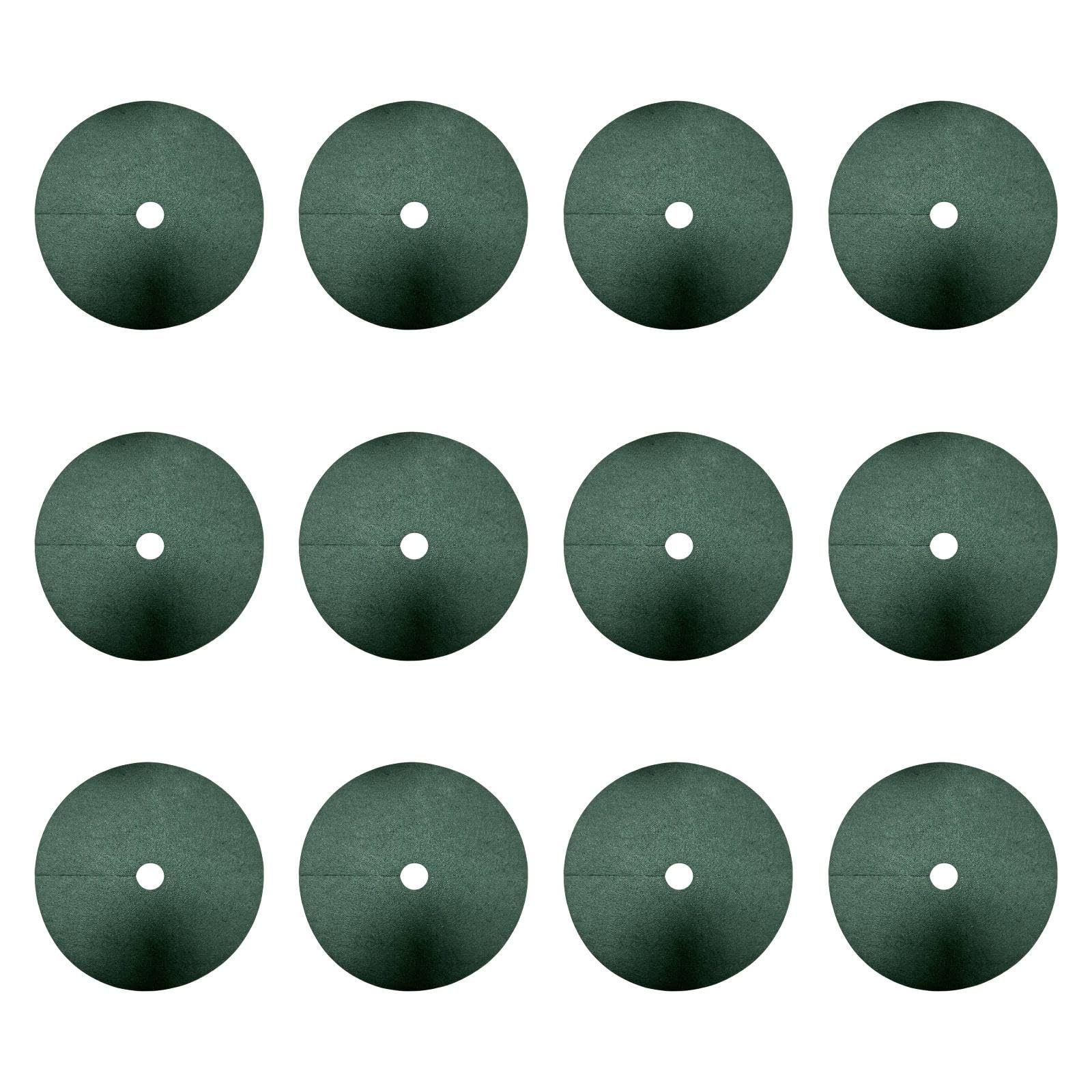 ATORSE 12 Pieces Tree Mulch Rings Gardening Thickened Reusable Degradable Non Woven 52cm and 6cm Hole-image-14