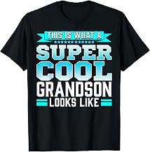 Super Cool Grandson Quote - Grandchild Family Member Gift T-Shirt