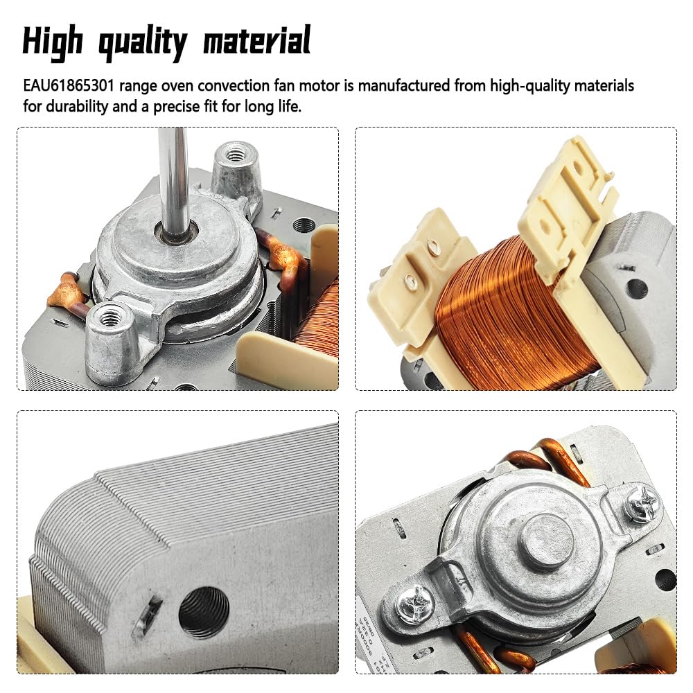 EAU61865301 Oven Convection Fan Motor Fit for LG Range Replace EAU60722701