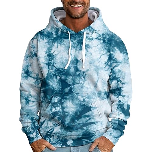 Sherpa Hoodie Men,Multicolor Sweatshirt Fleece Long Sleeve Sports Midweight Oversized Comfy Pullover