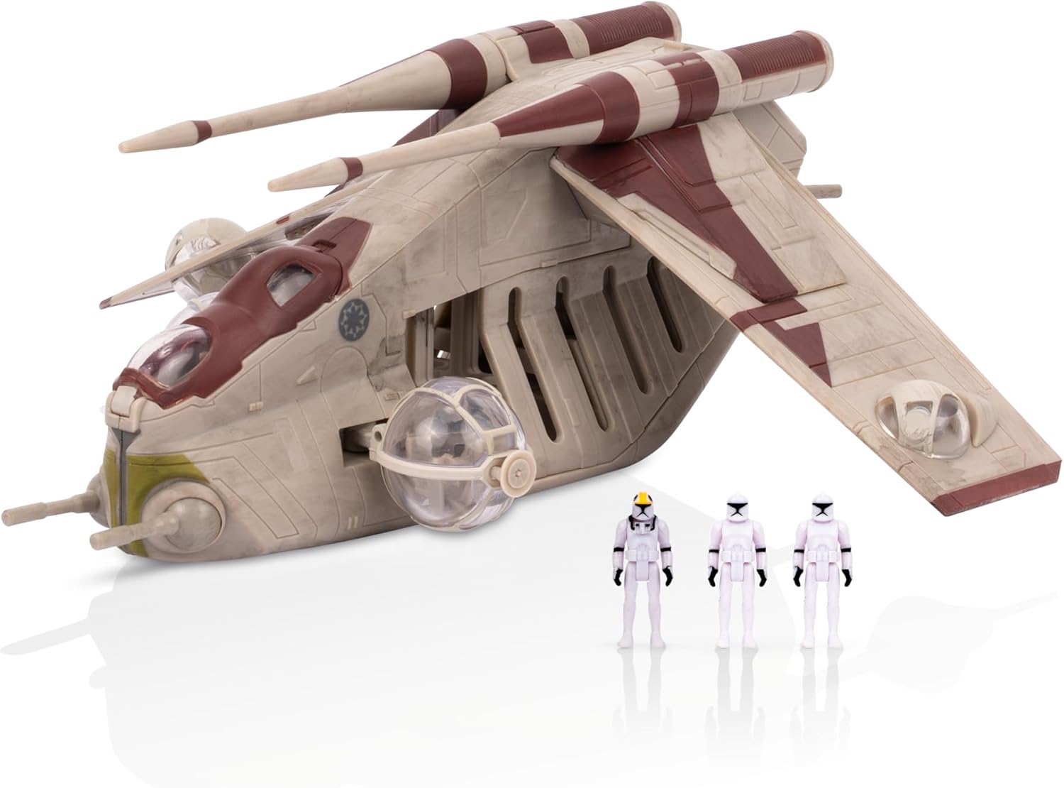 Star Wars Micro Galaxy Squadron Republic Attack Force Bundle Set - Deluxe Battle Pack with Five Vehicles Nine 1-Inch Micro Figure Accessories - Image 8