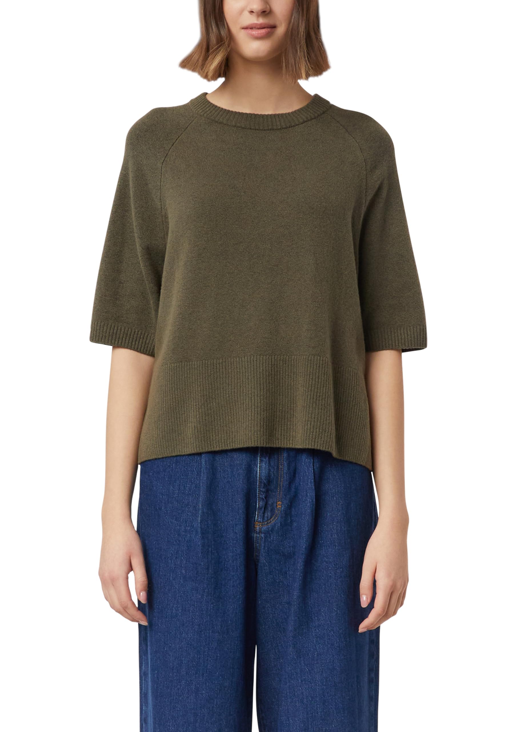 Comma Feinstrickpullover mit Halbarm