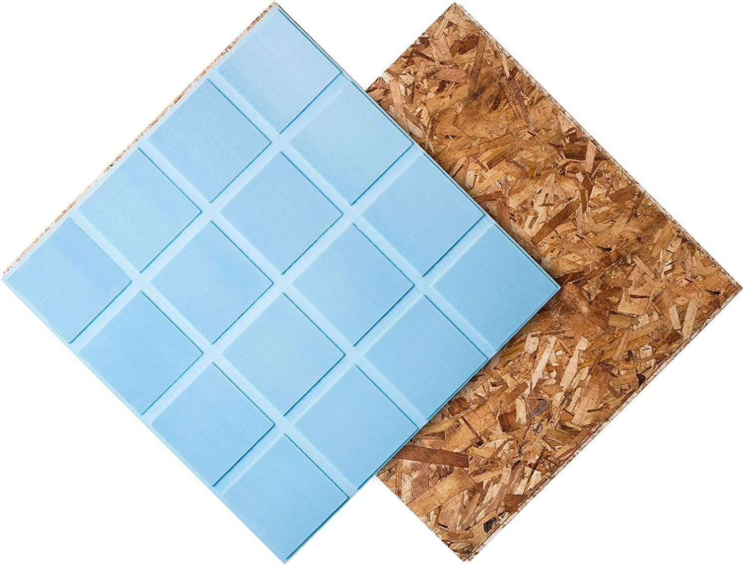 DRICORE Subfloor R+ Insulated Panel, with Air Gap Technology to Help Protect Against Moisture, Water Leaks with Warmer & Soft Finished Floors 23.25" x 23.25" Covers 375 Square Feet (Bundle of 100)