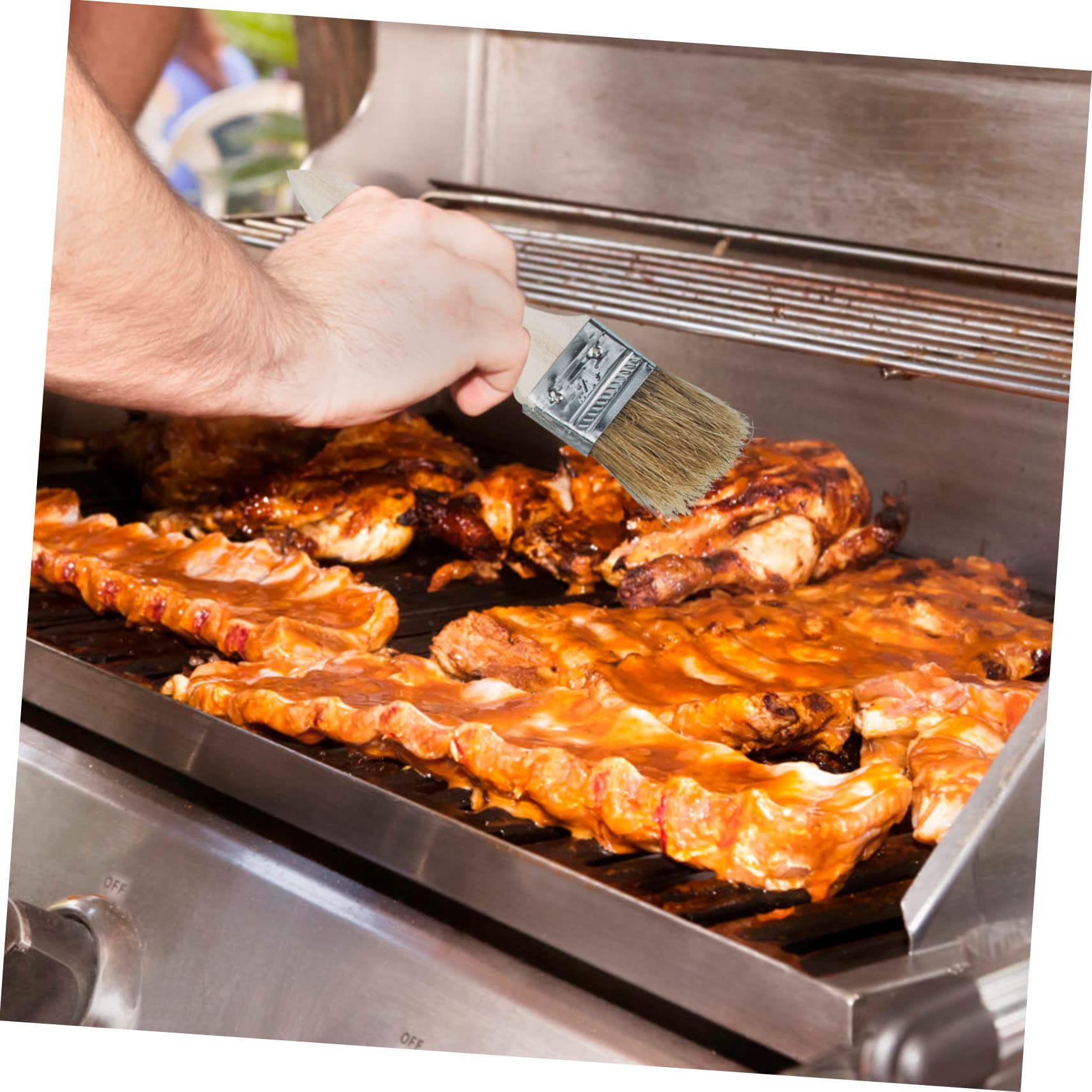 Set di Utensili Barbecue in Acciaio Inox per Campeggio | Clip Multi-funzione, Design Leggero, Accessori per Grigliate All'aperto, Bastoncini Inox, Kit Completo
