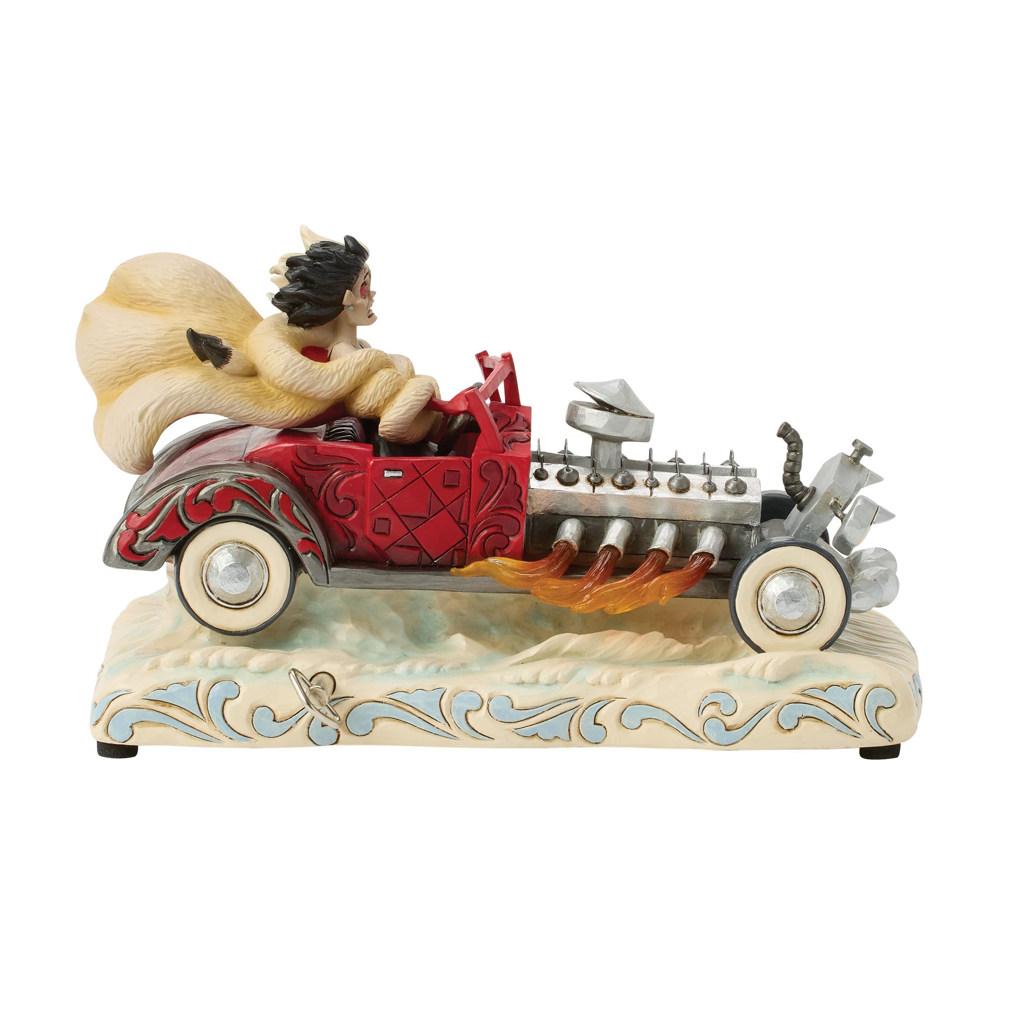 Disney Traditions Cruella - Figura Musical de Escena de Coche
