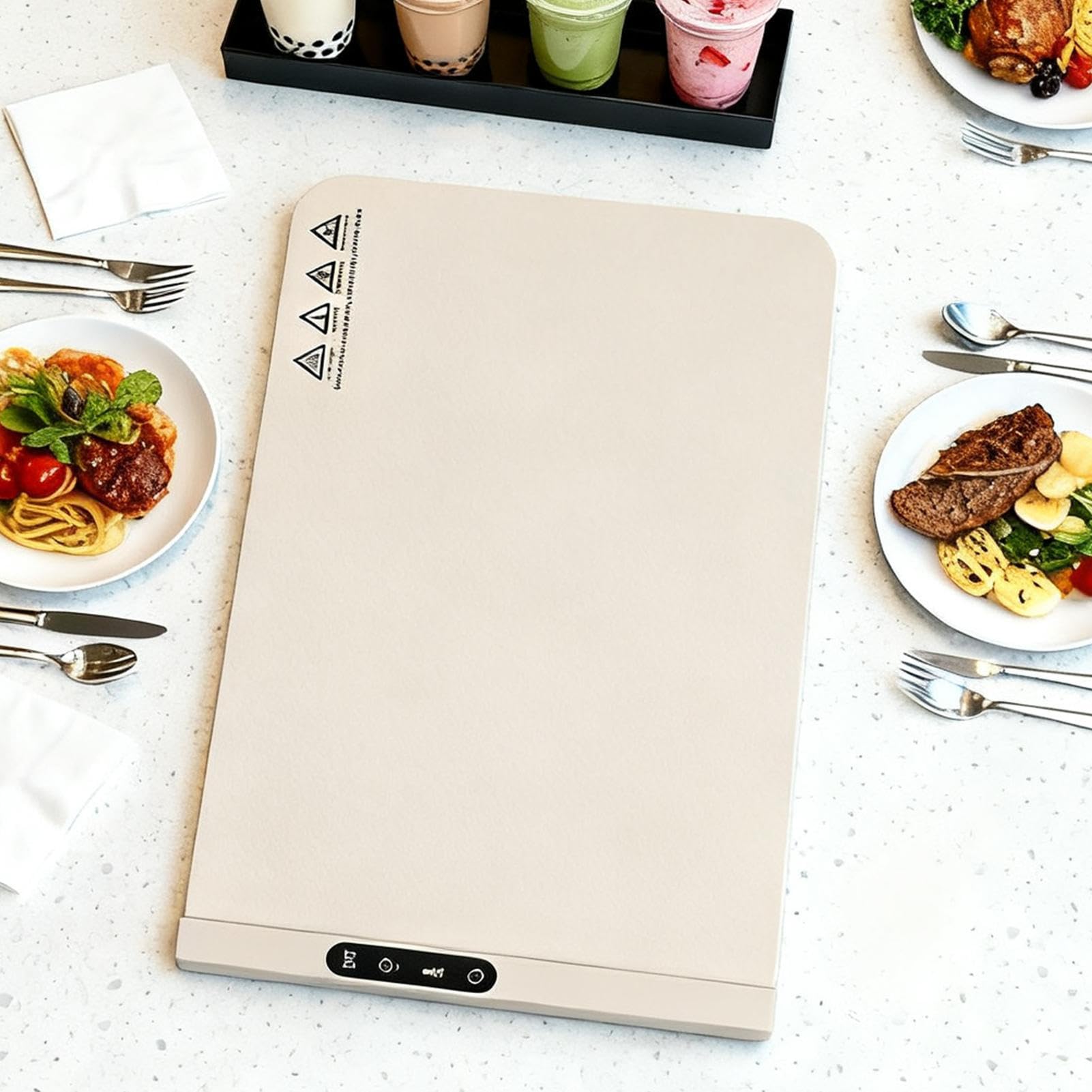 Alfombra térmica para alimentos | Cojín térmico portátil rápido, alfombra de alimentación portátil enrollable, para aparadores, fiestas, reuniones, mostrador, dormitorio, apartamento