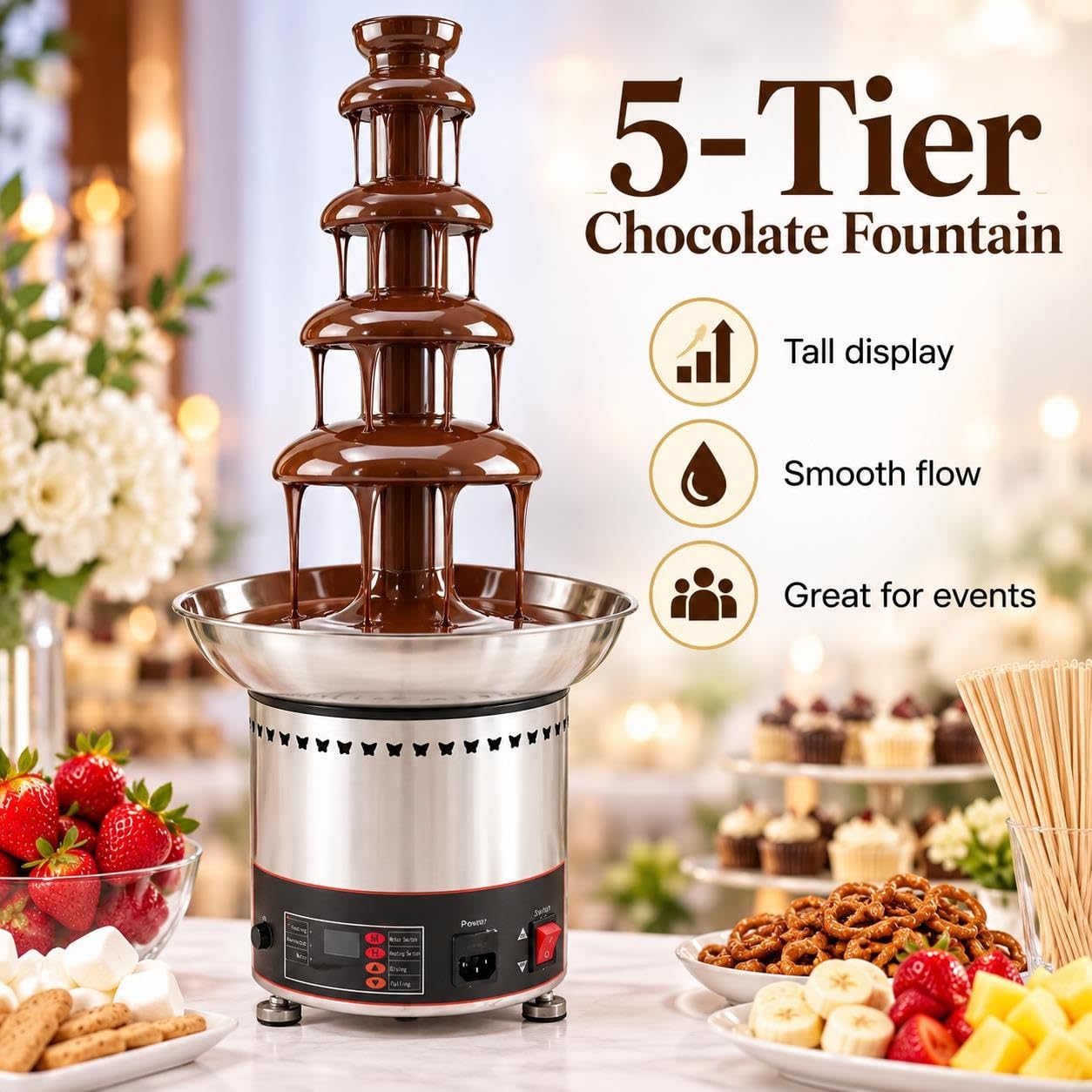 Fontana Di Cioccolato For Feste, Fontana Di Cioccolato For Matrimoni