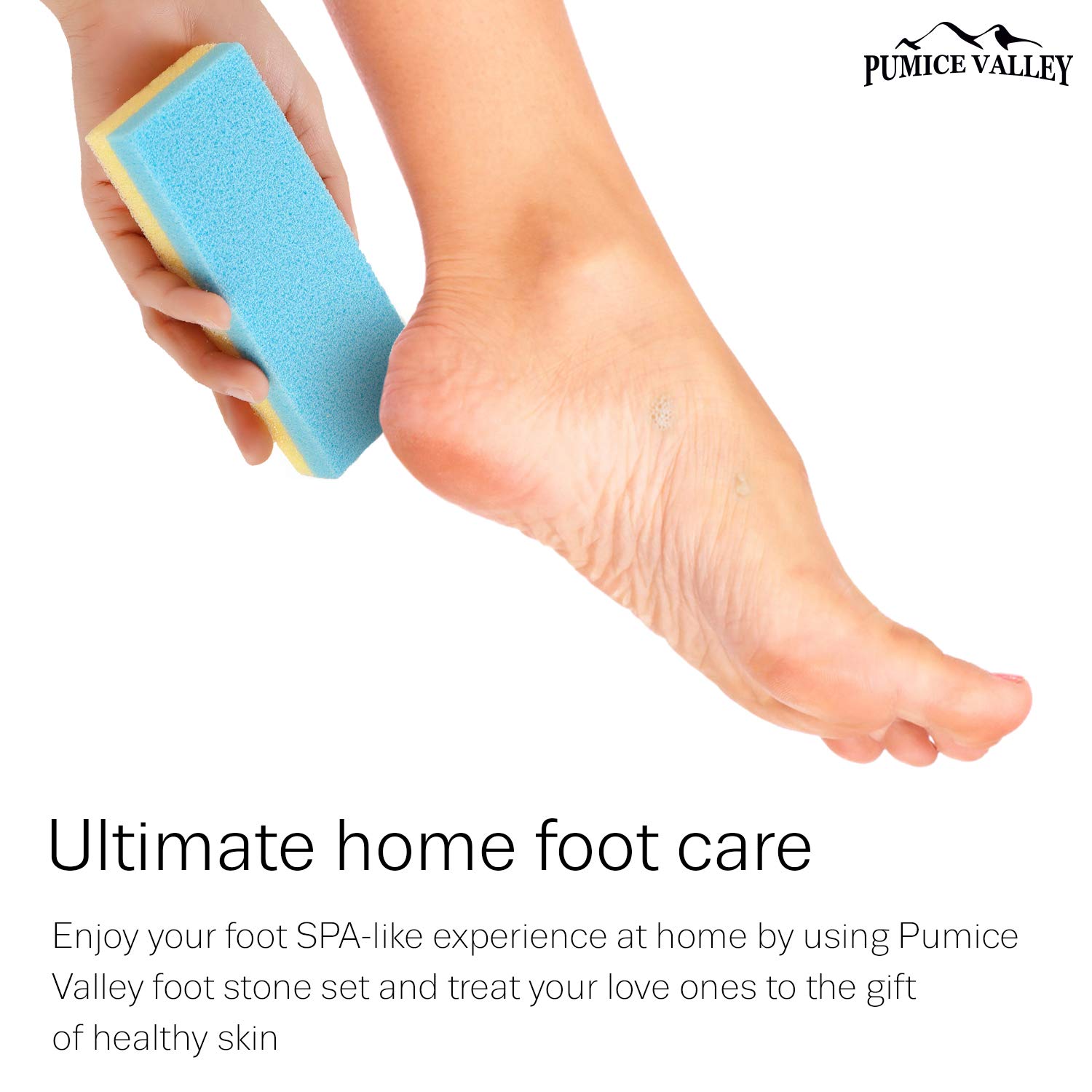 Pumice Stone for Feet 4 Pack - Double-Sided Hygienic Foot Scrubber for Callus, Rough or Dead Skin Removal - Foot Buffer for Exfoliating Heels, Toes, Hands, and Body (Foot Scrubber 4)