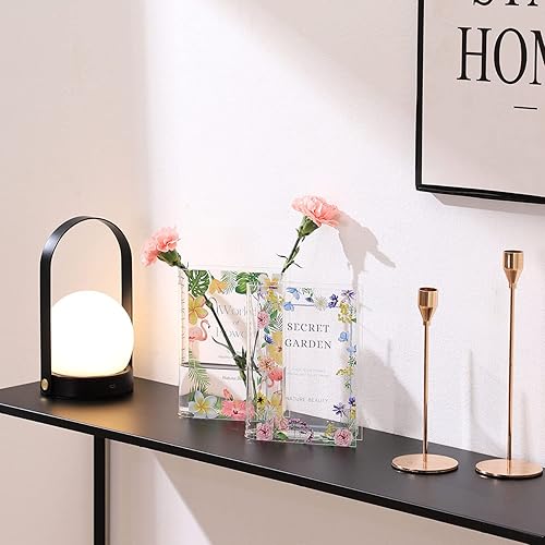 Miniatura 4 de Jarrón en forma de libro, jarrón acrílico en forma de libro para flores, jarrón de flores en forma de libro transparente, jarrón pequeño en forma de